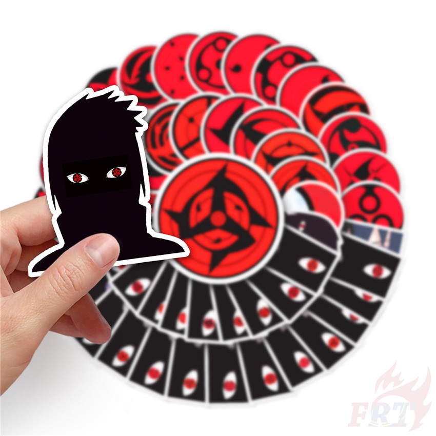 ❉ Naruto - Uchiha. Hình Dán Sharingan Series 01 ❉ Bộ 50 Sticker Chống Thấm Nước Họa Tiết Doodle Hợp Thời Trang