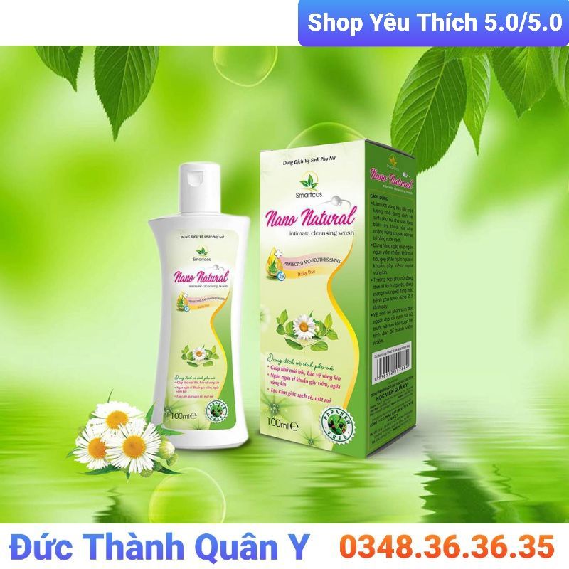 Dung Dịch Vệ Sinh Nano Natural (Dạng Rửa) - Học viện Quân Y