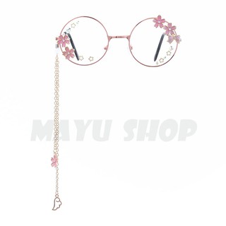 Kính gọng tròn hoa Anh đào