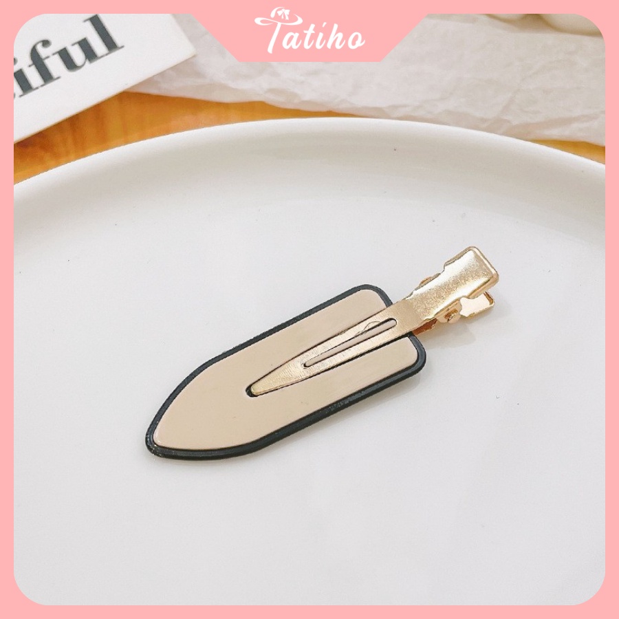 Kẹp Tóc Mái (Kẹp Tóc Mỏ Vịt) Trơn Nhiều Màu Phong Cách Hàn Quốc - Tatiho - Mã KT016