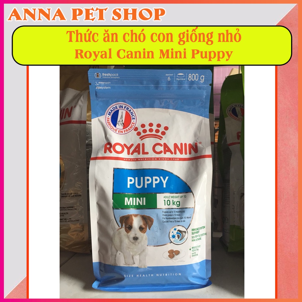 Thức ăn chó con giống nhỏ Royal Canin Mini Puppy - túi 800g