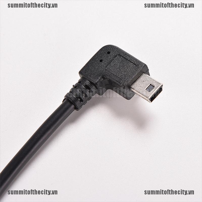 Dây Cáp Sạc Chuyển Đổi Đầu USB 2.0 A Right Male Sang Mini B 5P Right Angle Male