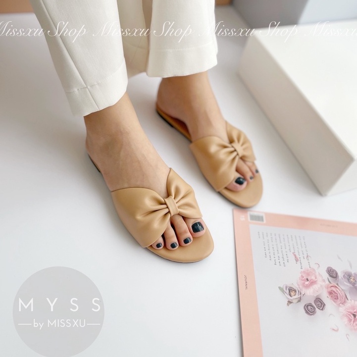 Dép nữ bệt nơ bản lớn thời trang MYSS - DE86