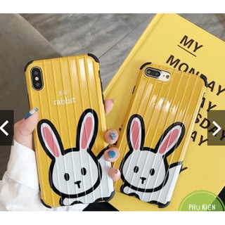 [ iphone 6 đến xs max ] ốp vali silicon mềm thỏ rabbit