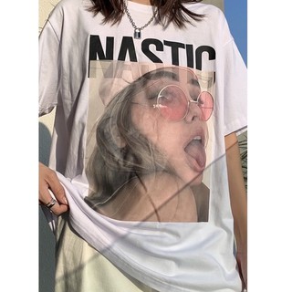 [SALE XẢ KHO] Áo thun - Áo phông MAKE IT RAIN in hình cô gái đeo kính NASTIC unisex Nam Nữ