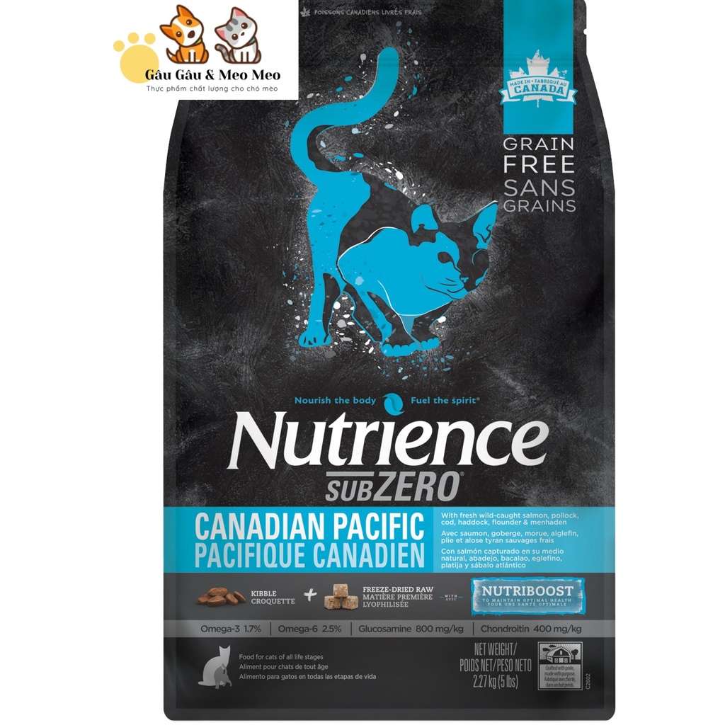 NUTRIENCE SUBZERO CAT - THỊT CÁ, RAU CỦ Bao 500g