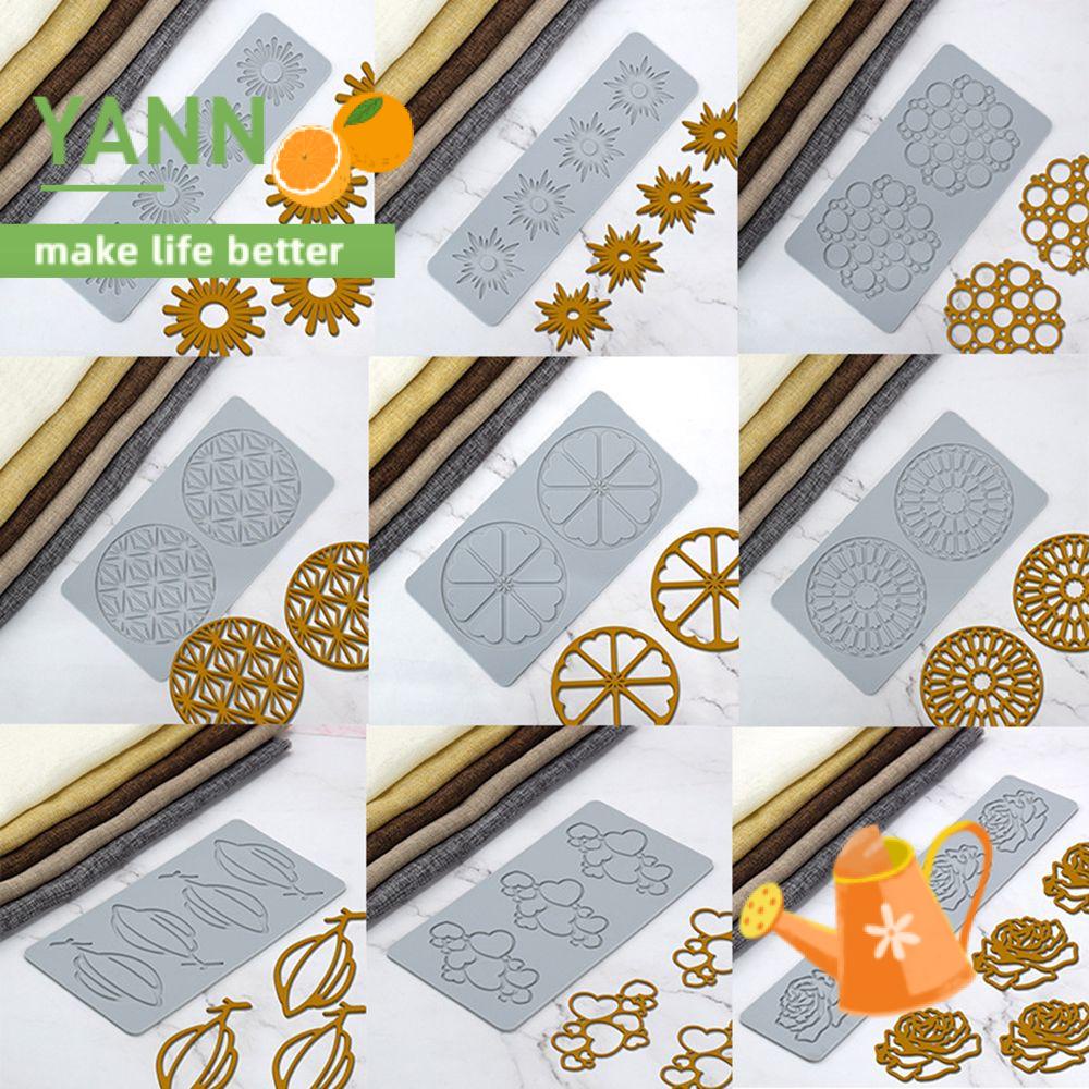 Khuôn Silicone Tạo Hình Trang Trí Bánh Kem Hình Hoa Lá DIY