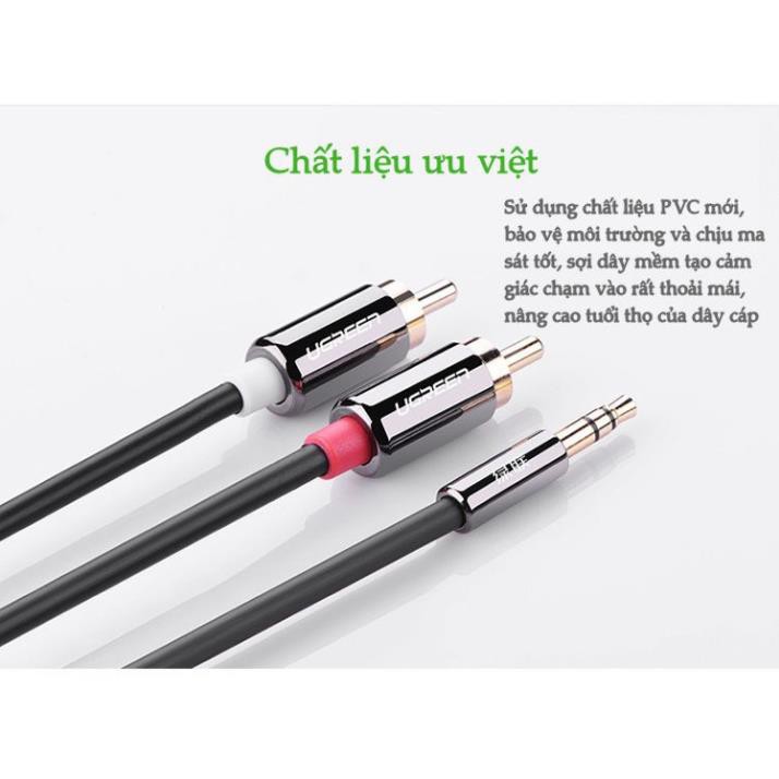 Cáp Audio 1 ra 2 dài 1,5m cao cấp Ugreen 10583 chính hãng ✔HÀNG CHÍNH HÃNG ✔