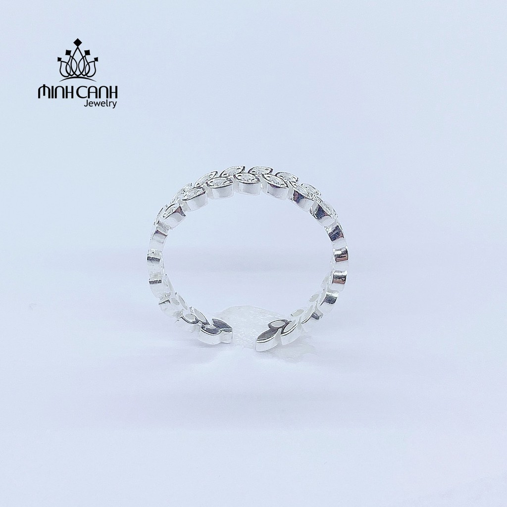 Nhẫn Vòng Nguyệt Quế Bạc Ta Dáng Hở Freesize - Minh Canh Jewelry