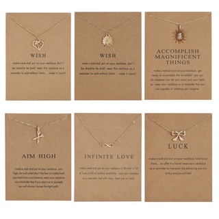 Vòng Cổ Mặt Hình Hoa Hướng Dương / Mũi Tên / Trái Tim / Mũi Tên May Mắ