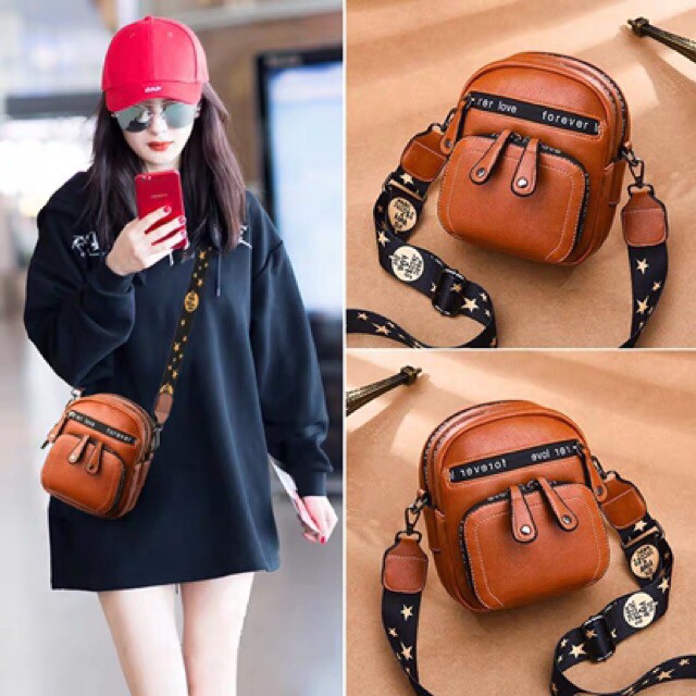 Túi đeo chéo thời trang du lịch đi học mini nữ HOT JASU CD125