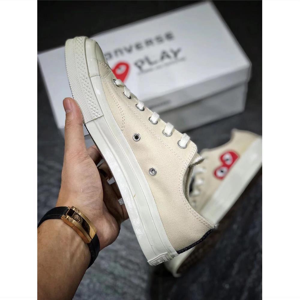 Giày Converse7556 N280260Giày thể thao Canvas đế bằng màu trắng đen phong cách cổ điển 1970s