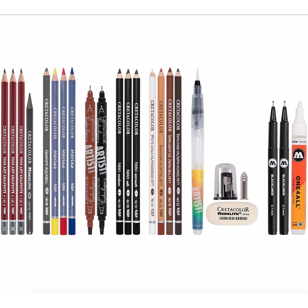 [XÓM VẼ] Bộ chì ký hoạ Urban Sketching CRETACOLOR