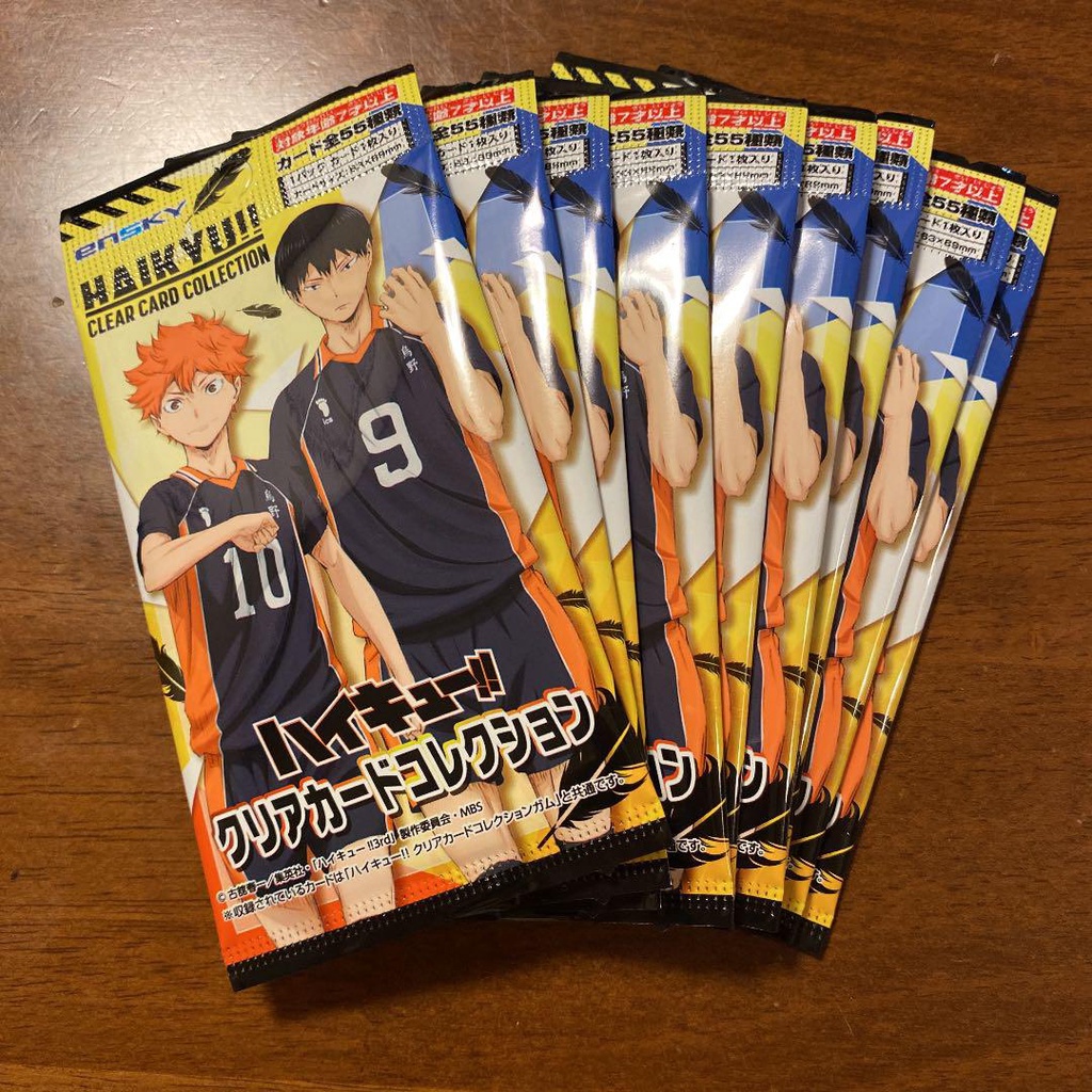 Haikyuu Clear BOX Card ver1 ver 2 card nhân phẩm card trong Kageyama Hinata Oikawa Suga Atsumu Kenma