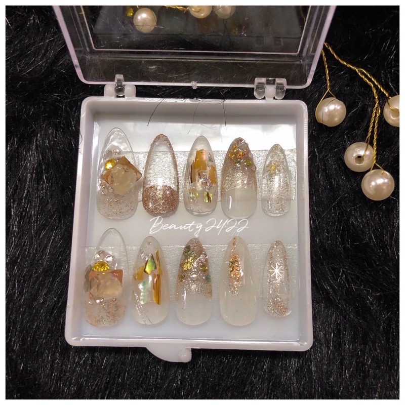 Nail box/Móng thiết kế/Tặng dũa+ keo mini