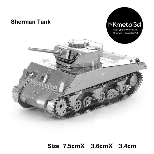 📌 Mô hình lắp ghép kim loại 3d Xe Tank các loại