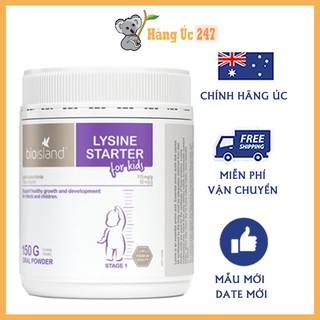 Bột tăng chiều cao Bioisland Lysine Starter for Kids của Úc 150g