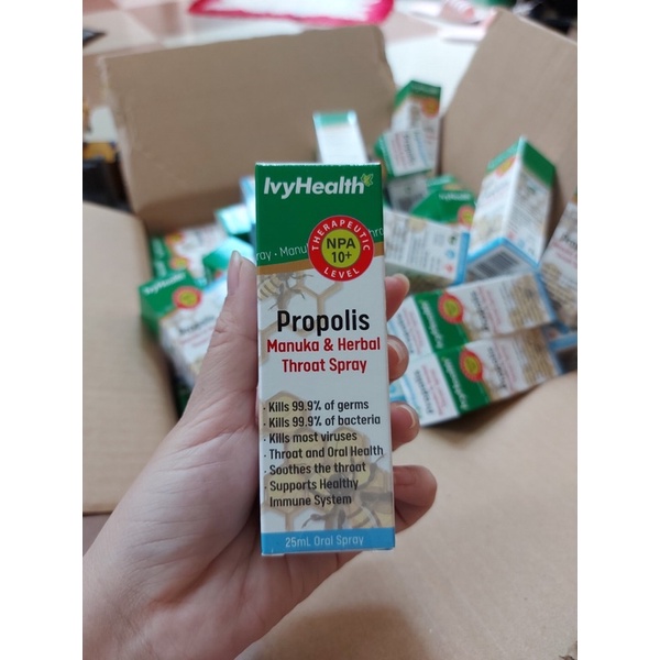 Xịt keo ong Ivyhealth Propolis Manuka 25ml