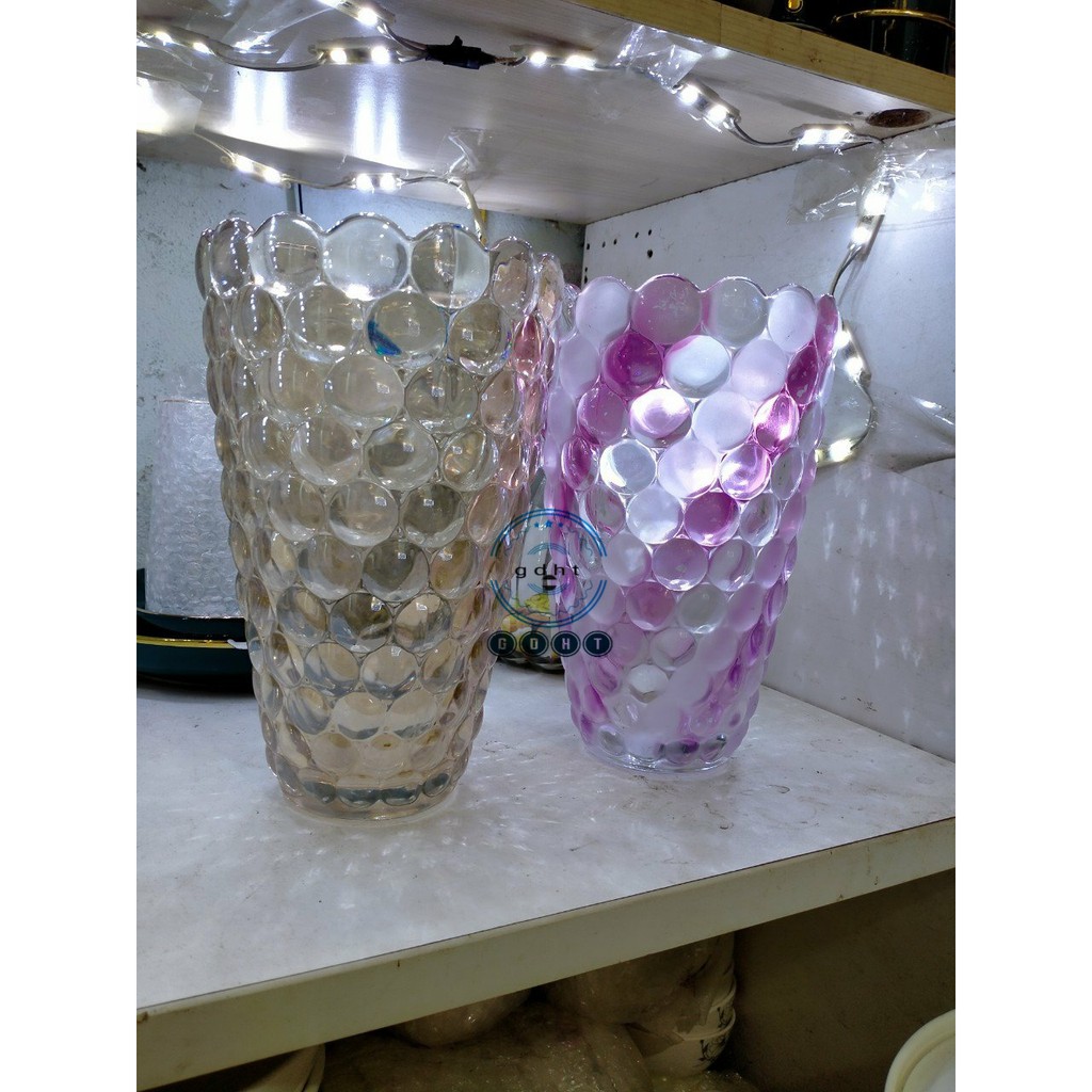 LỌ HOA BI VÀNG CAO CẤP DÀY DẶN 30CM