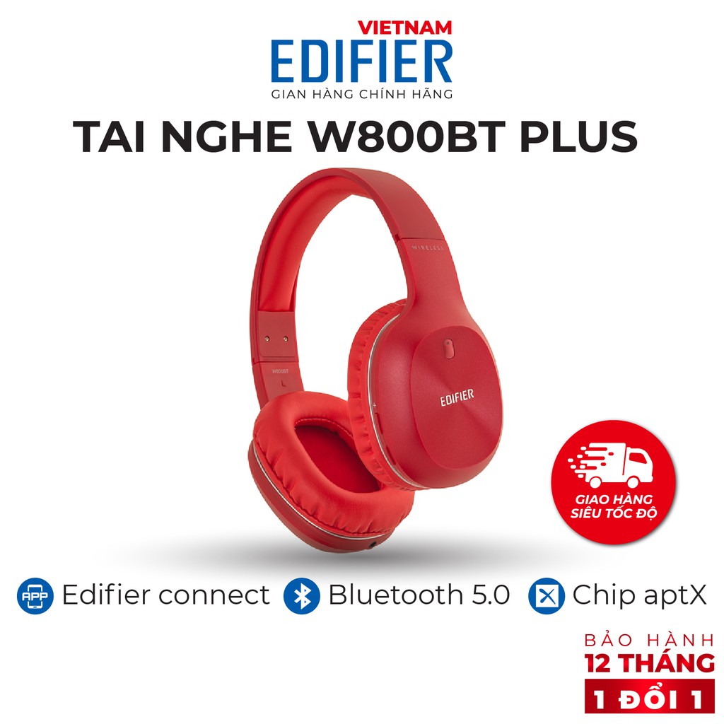 Tai nghe Bluetooth 5.1 thể thao EDIFIER W800BT Plus Chống ồn - Hàng phân phối chính hãng - Bảo hành 12 tháng 1 đổi 1