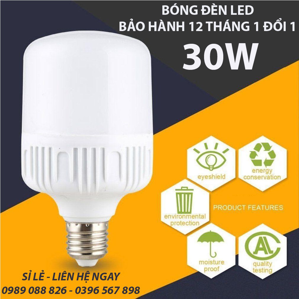 BÓNG ĐÈN LED 30W ĐUÔI XOÁY - TRỤ TIẾT KIỆM ĐIỆN NĂNG