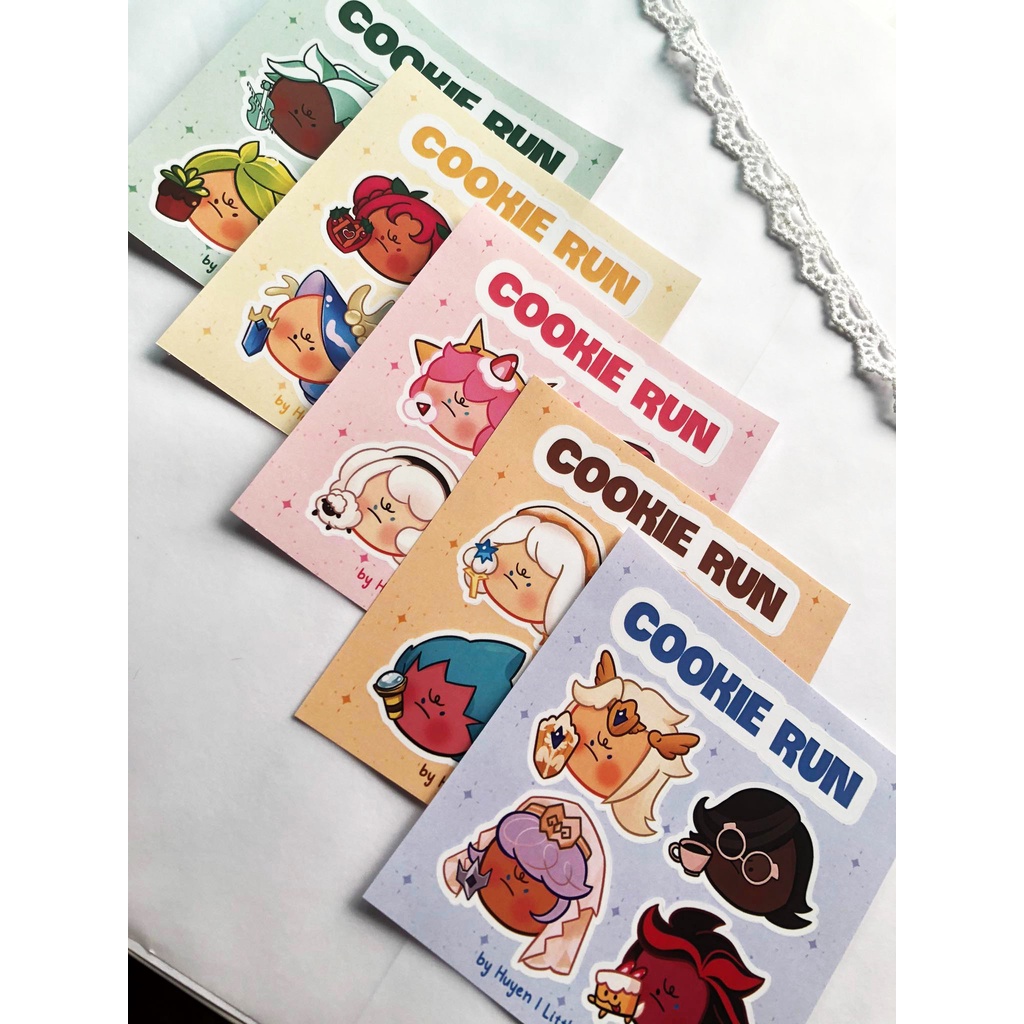Sticker Cookie Run Kingdom cau có cán mờ độc quyền vẽ bởi artist Huyền | Little Memory