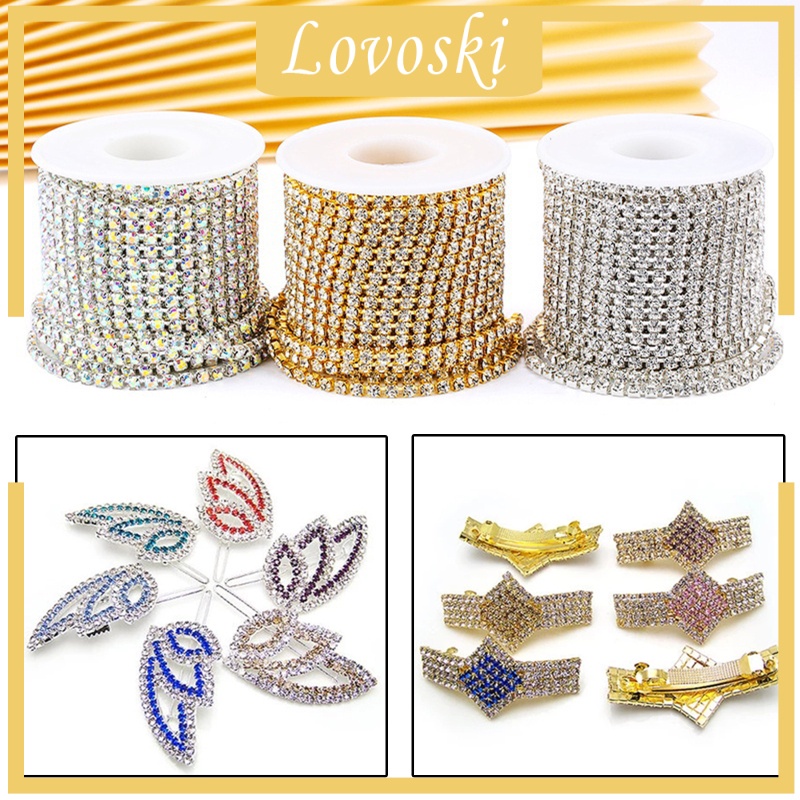 Cuộn Dây Chuỗi Pha Lê Trong Suốt 10 Yard Dùng Cho May Vá DIY