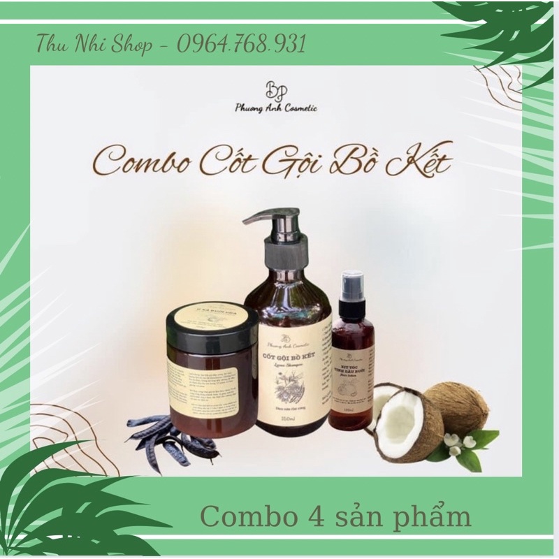 COMBO CỐT GỘI BỒ KẾT - Kích Mọc Tóc , Giảm Gãy Rụng