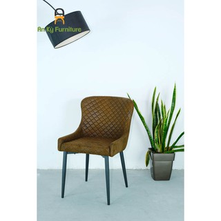 Ghế Cafe 375 Vải Da Lộn Chân Sắt