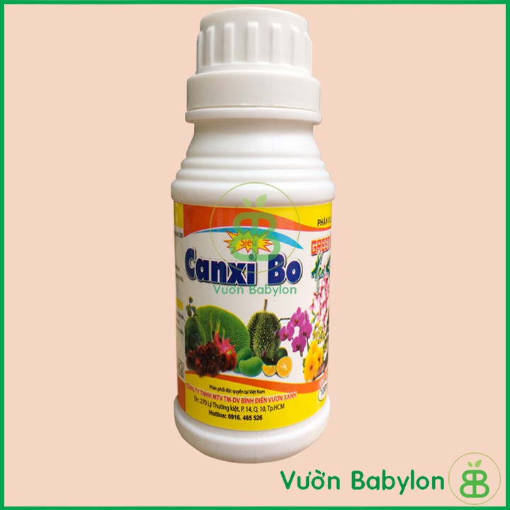 Phân Bón Canxi - Bo dạng nước Chống rụng trái non chống thối trái tăng đậu trái tăng chất lượng trái cây - 100ml