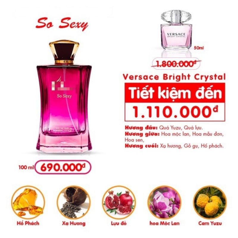 NƯỚC HOA SO SEXY 100ML - CHÍNH HÃNG | BigBuy360 - bigbuy360.vn