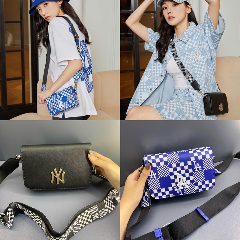 [Tặng Túi Giấy] Túi Đeo Chéo Da M L B Hoạ Tiết 2022 TQXK