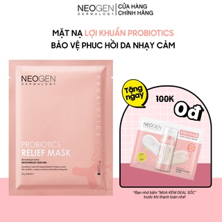 Mặt Nạ Lợi Khuẩn Bảo Vệ Và Phục Hồi Da Nhạy Cảm, Sau Mụn Neogen Dermalogy Probiotics Doule Action Mask 25ml