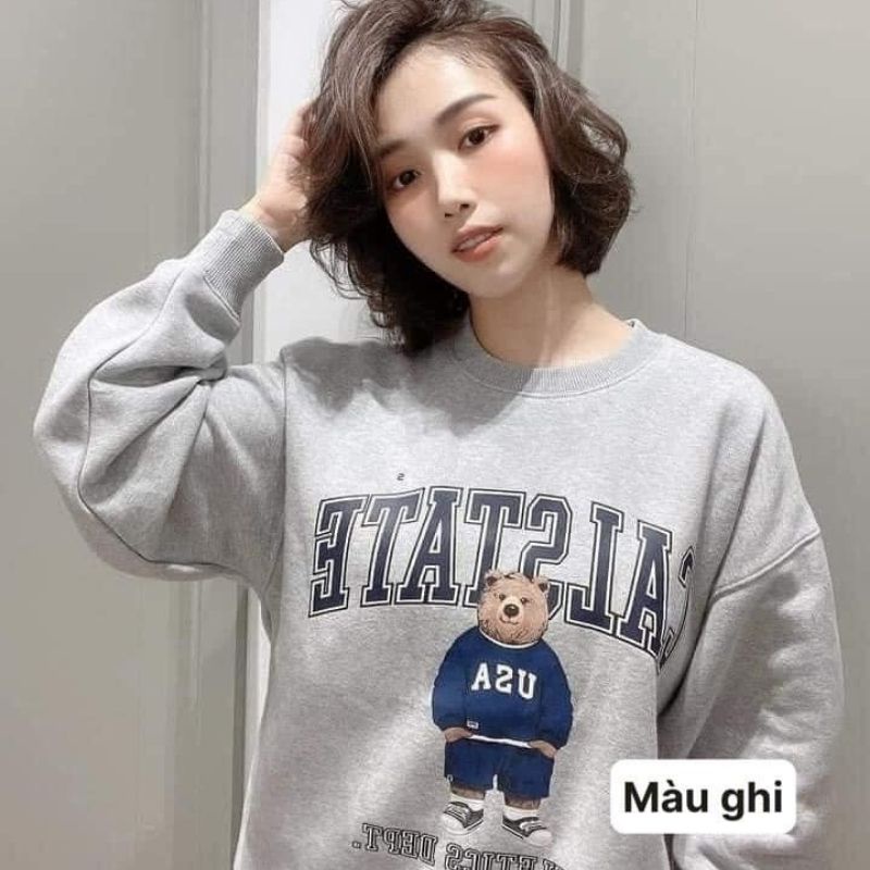 Áo nỉ nữ cổ tròn dài tay chất nỉ da cá dày dặn thời trang hàng xuất cao cấp fizano M1.212.KE.S