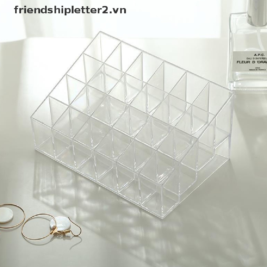 Kệ Trưng Bày Son Môi Bằng acrylic Trong Suốt 16 / 24