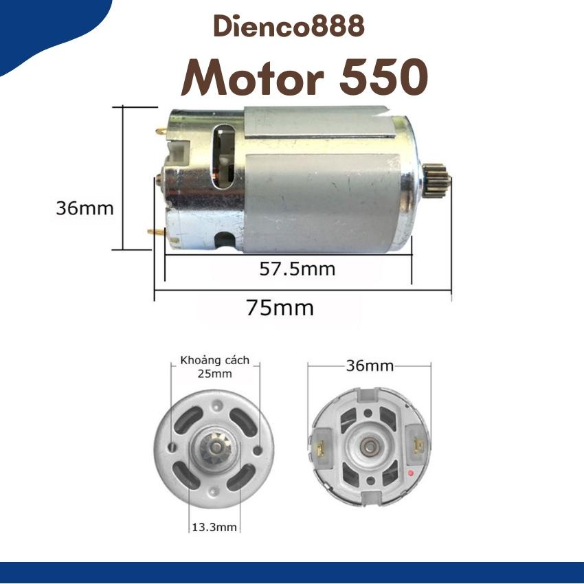 Motor 550 RS550 12 Răng của máy khoan pin