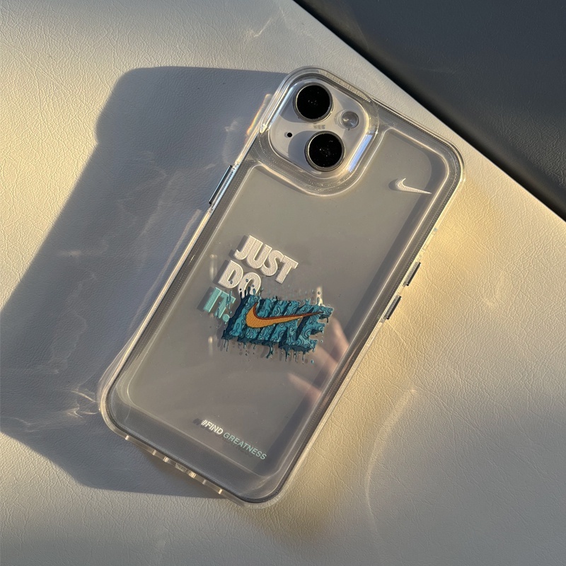 Ốp Điện Thoại Trong Suốt In Chữ just do it Cho iphone 11 13 7 8 Plus 12 13Pro Max X XS Max 7 8 SE 2020