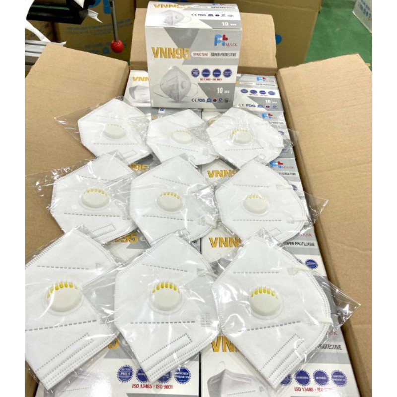 N95 KHẨU TRANG CÓ VAN và Không van_VNN95: Hộp 10 cái, 2 VÁCH_5 LỚP | BigBuy360 - bigbuy360.vn