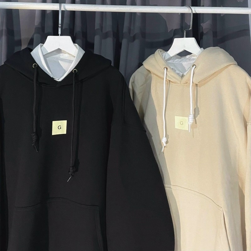 Áo khoác chui đầu hoodie nỉ in chữ trước sau unisex ulzzang nam nữ