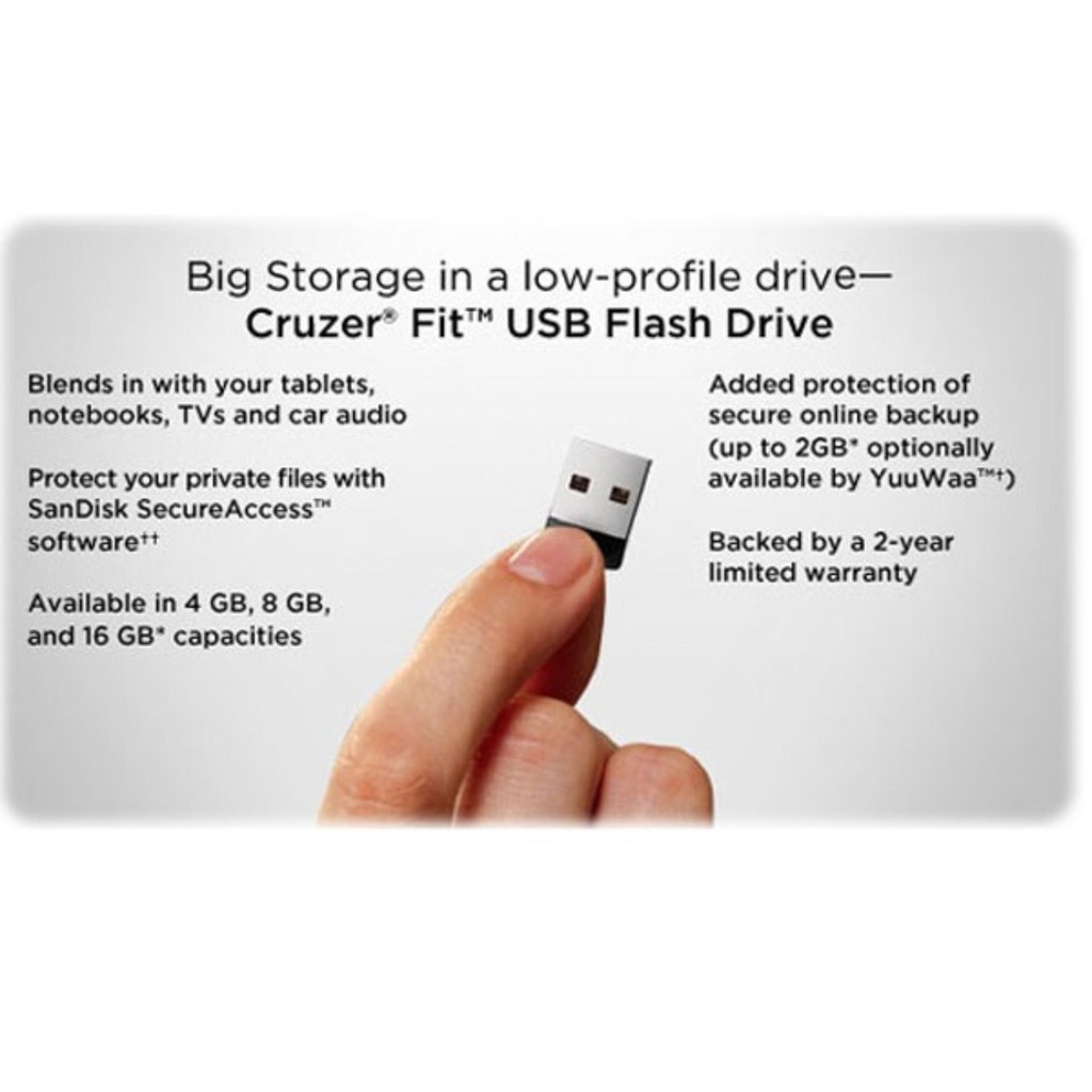 USB Sandisk Cruzer Fit CZ33 64GB