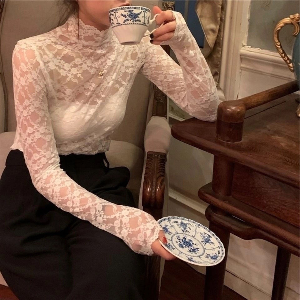 Áo ren tay dài thời trang mùa hè mới 2023