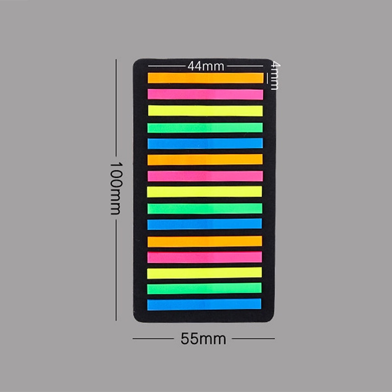 Giấy Ghi Chú Màu Sắc Huỳnh Quang Phong Cách Nhật Bản