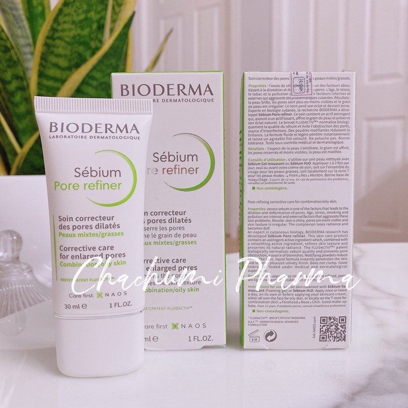 [BIODERMA] Kem Làm Se Khít Lỗ Chân Lông Và Giảm Dầu Cho Da Nhờn Bioderma Sebium Pore Refiner 30ml