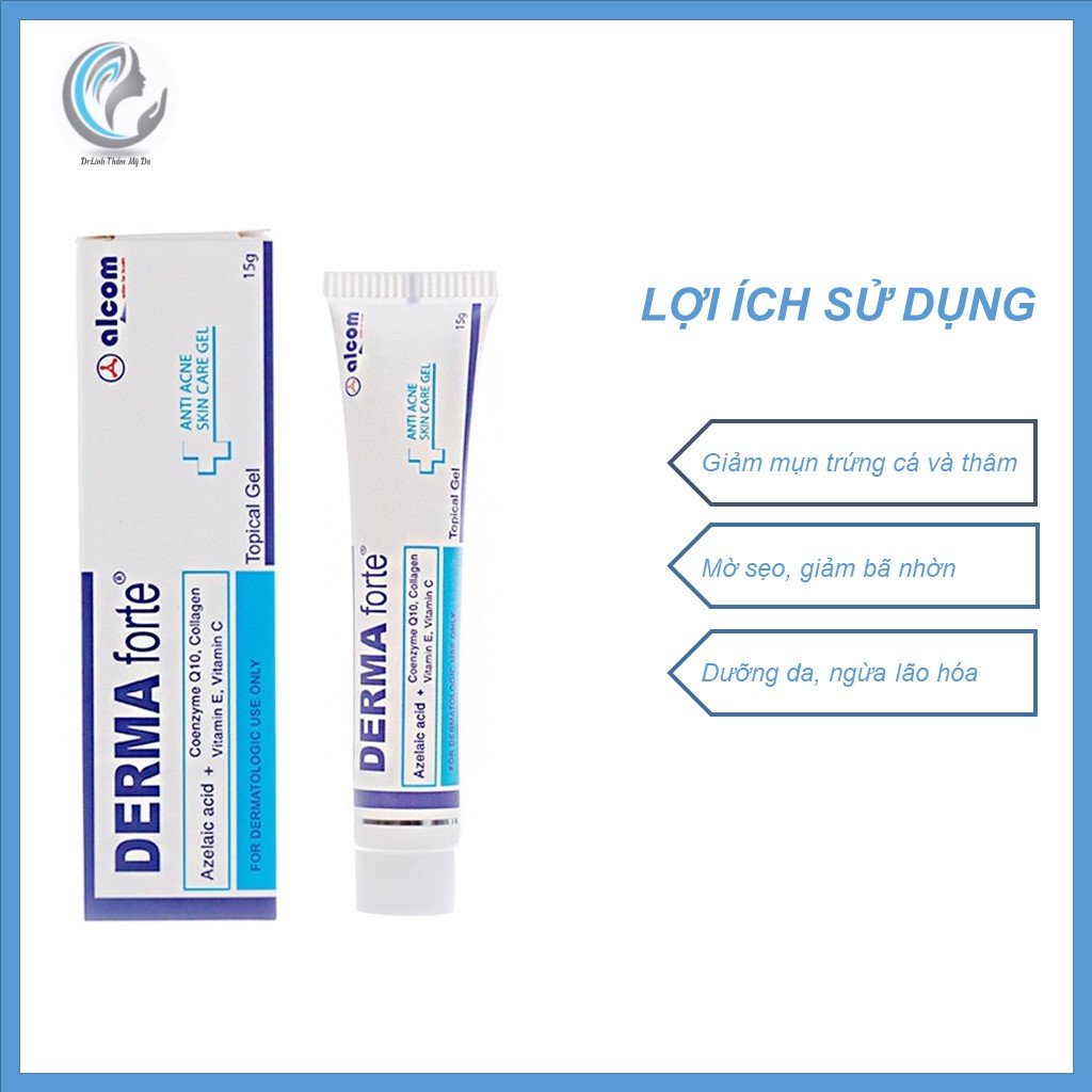 Derma Forte gel giảm mụn ngừa thâm sáng da bản mới Advanced  ST01