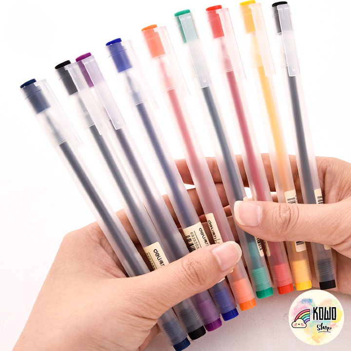 Bút Gel Nhiều Màu Sắc Ngòi 0.5mm Xinh Xắn Tiện Dụng Deli BN3 RB12