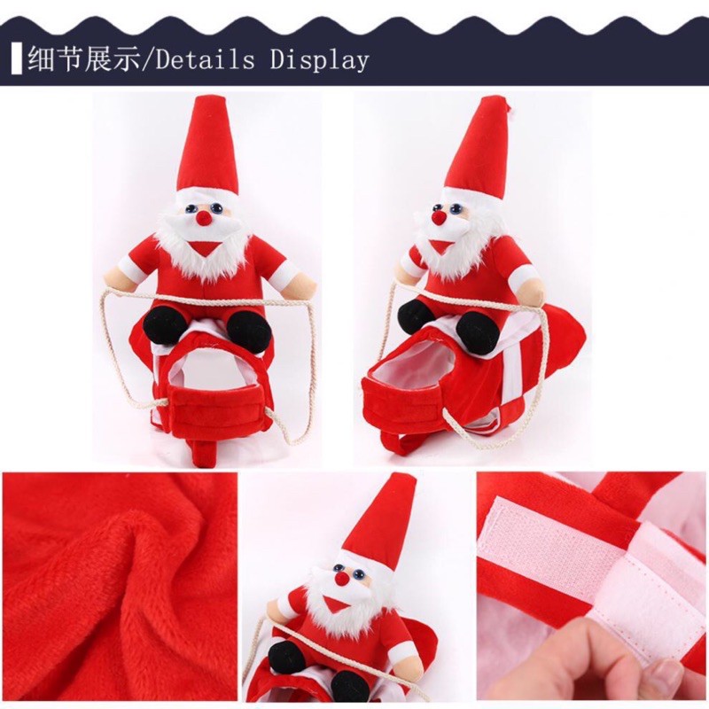 BST NOEL - BỘ HOÁ TRANG THÚ CƯỠI CỦA ÔNG GIÀ NOEL DÀNH CHO THÚ CƯNG