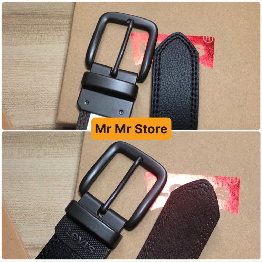 Nịt nam da LEVIS xoay 2 mặt cao cấp hàng xuất dư NN01