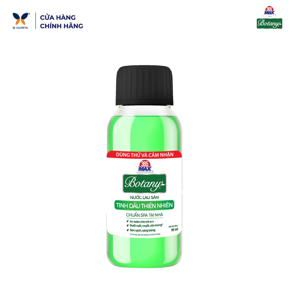 Nước Lau Sàn Tinh Dầu Thiên Nhiên Sả Chanh 365MAX BOTANY 90ml
