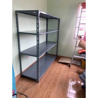 Kệ sắt v lỗ 4 tầng Dài 1m2, Rộng 40cm, Cao 1m5