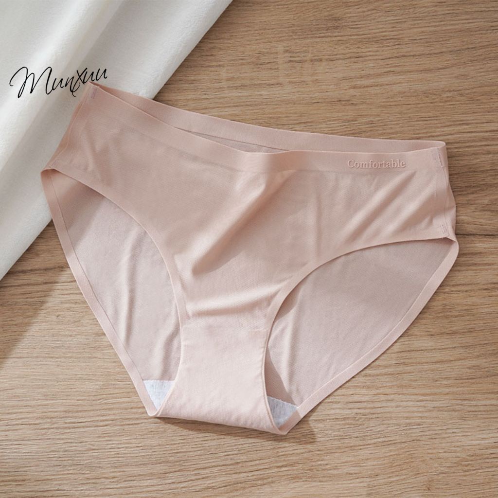 Quần lót nữ MUNXUU không viền đúc su lạnh thông hơi thoáng khí đủ 3 size M L XL - QC120